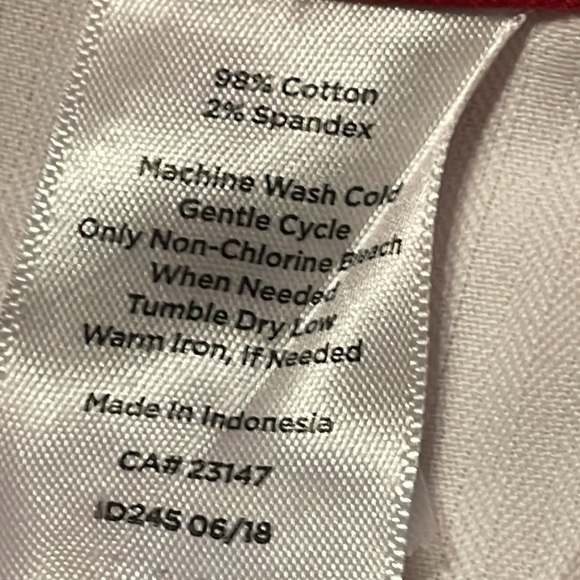 Talbots Women’s Red Slim Crop Pants NWOT, size 10. Also have same in PLUM color - Picture 5 of 10